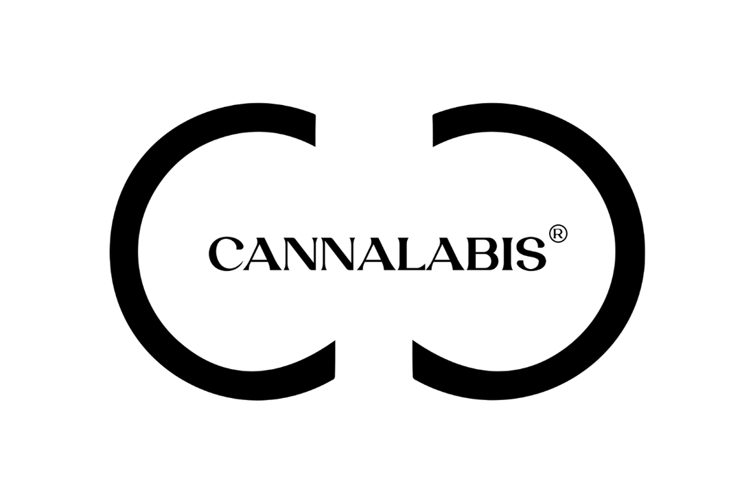 logotipo cannalabis, fundo branco e font preto