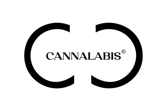 logotipo cannalabis, fundo branco e font preto